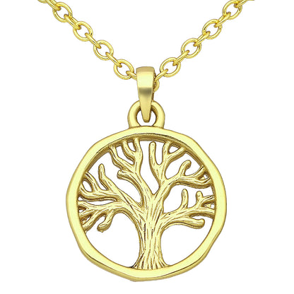 Bibie™ Lila Sterling Silver Tree of Life Pendant Necklace – Symbol of Growth &amp; Strength