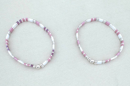 Bibie™ Kiki Sterling Silver &amp; Japanese Tila Bead Bracelet