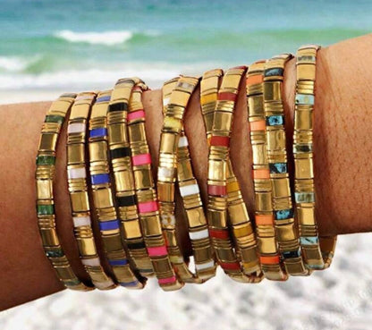 Bibie™ Kindred Japanese Tila Bead Bracelet
