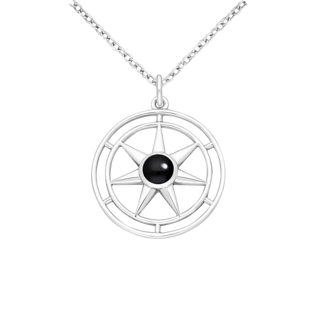 Nandi – Sterling Silver Star Pendant with Gemstones | Bibie™