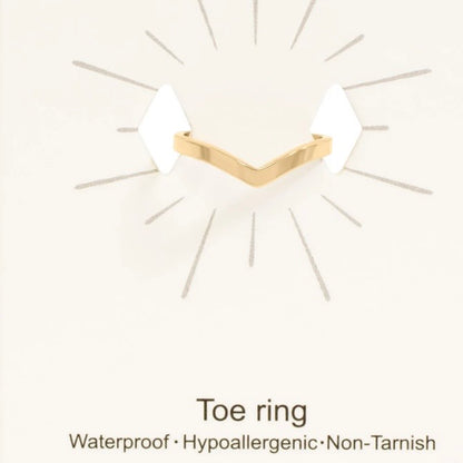 Waterproof Stainless Steel Toe Rings|Minimalist Jewellery