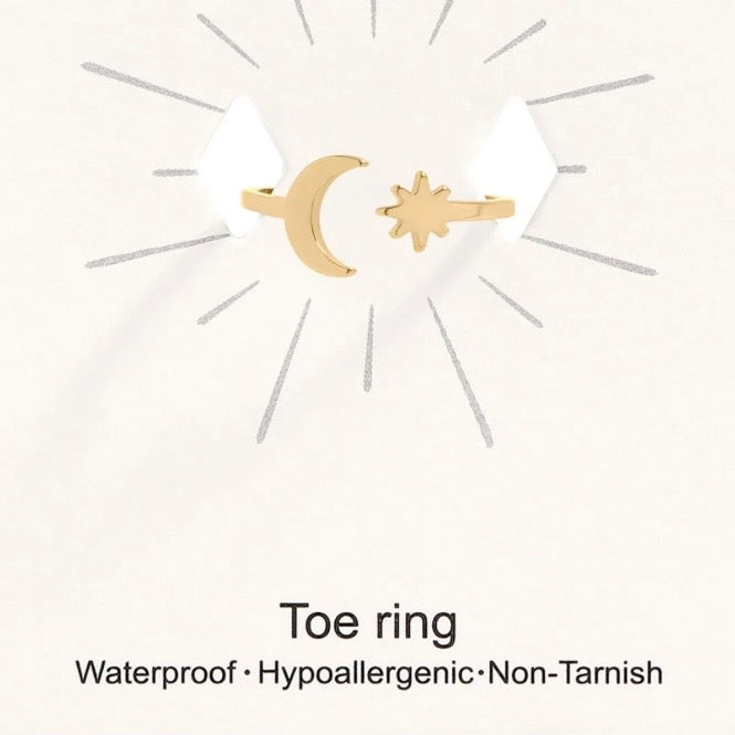 Waterproof Stainless Steel Toe Rings|Minimalist Jewellery