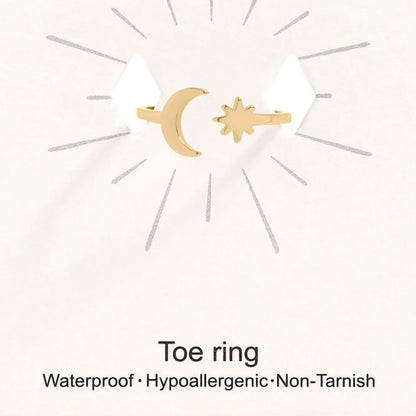Waterproof Stainless Steel Toe Rings|Minimalist Jewellery