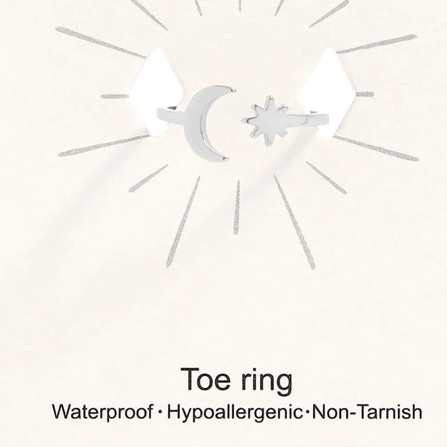 Waterproof Stainless Steel Toe Rings|Minimalist Jewellery