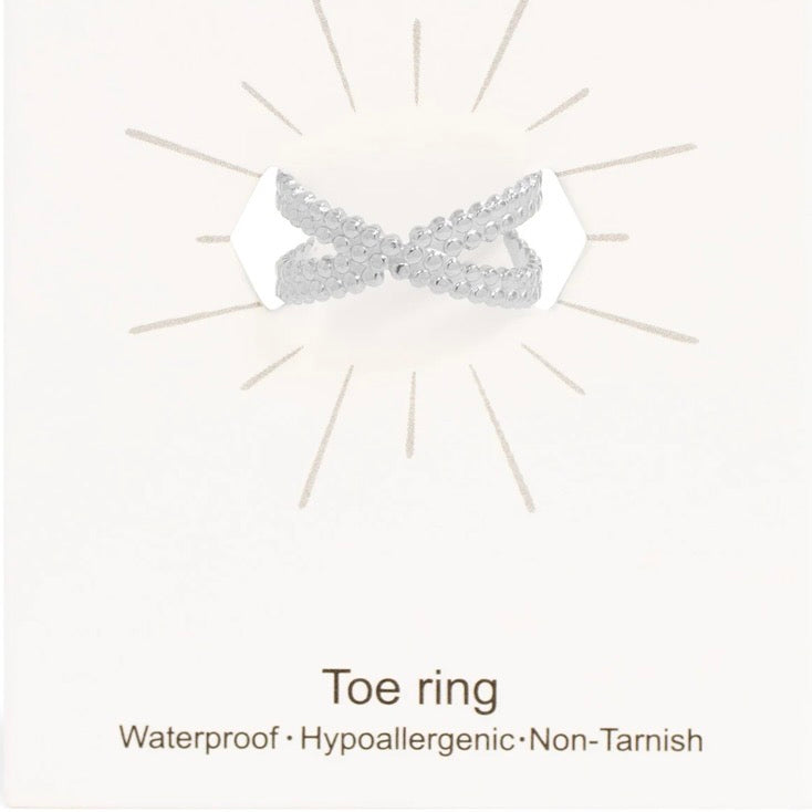 Waterproof Stainless Steel Toe Rings|Minimalist Jewellery