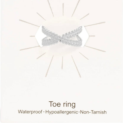 Waterproof Stainless Steel Toe Rings|Minimalist Jewellery