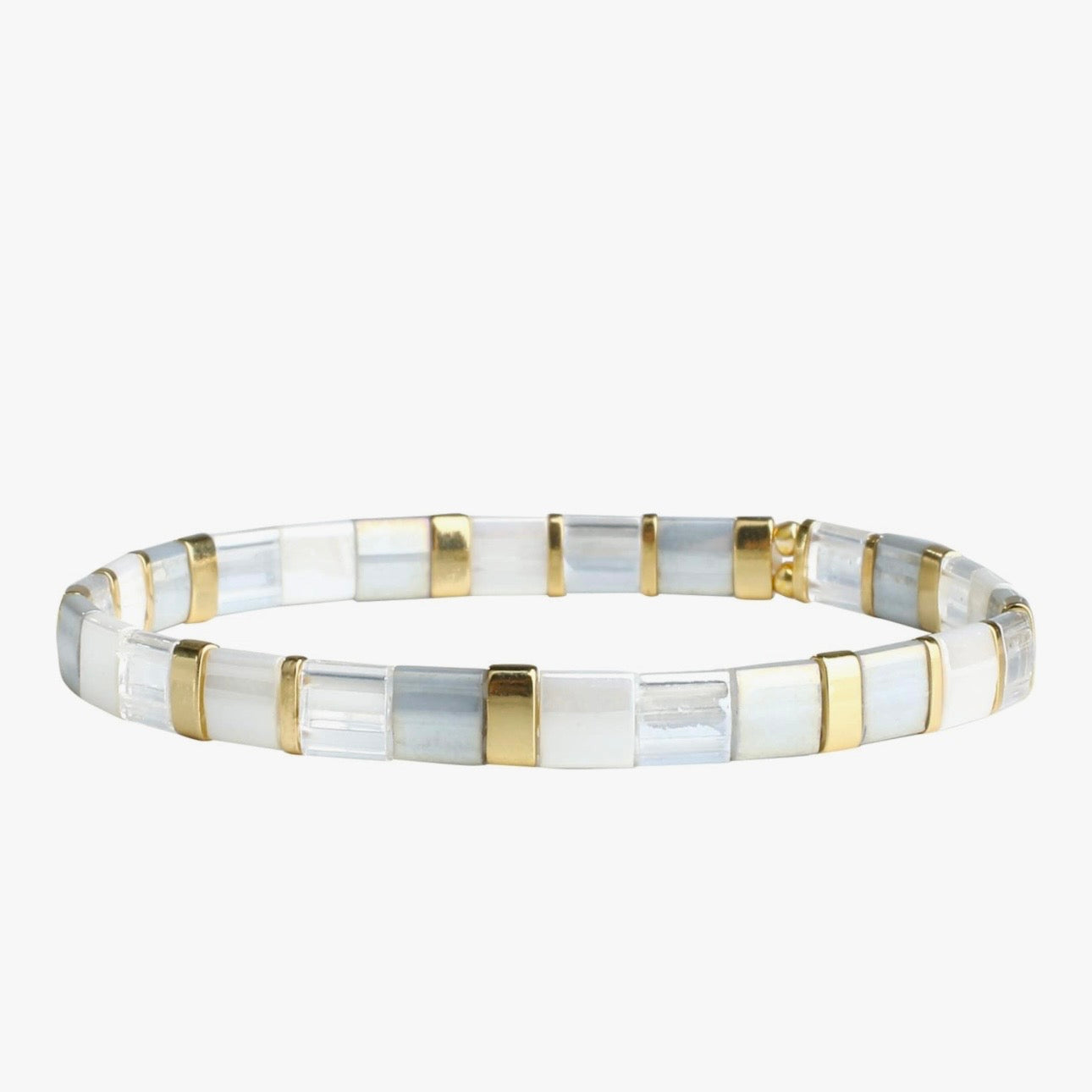 Sterling Silver Tila Bead Bracelet