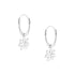 Sterlings Silver Daisy Drop Earrings
