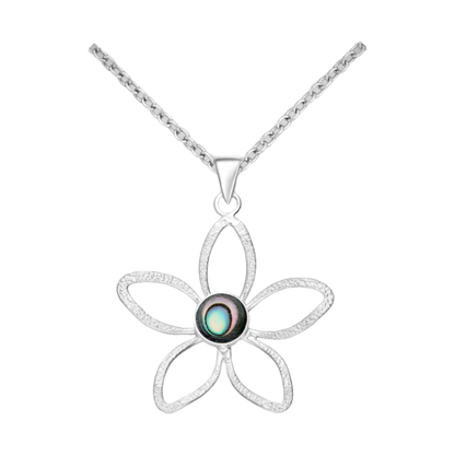 Sterling Silver Daisy Flower Pendant Necklace for Women