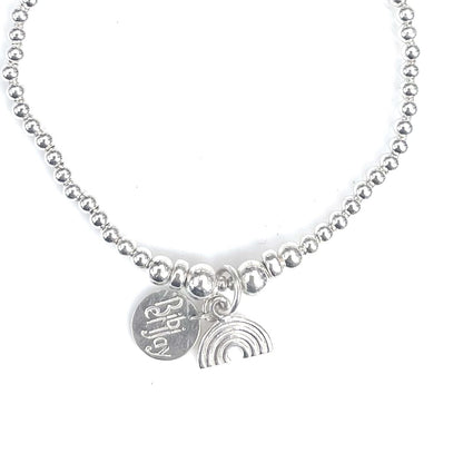 Sterling Silver Beaded Bracelet